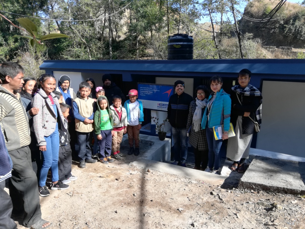 Community toilet in Meghalaya