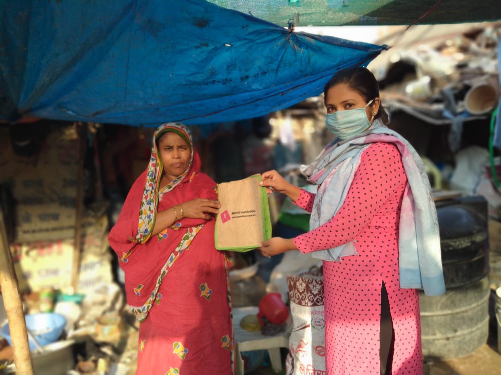 AROH distributed Family Safety kits to needy families during Covid Pandemic