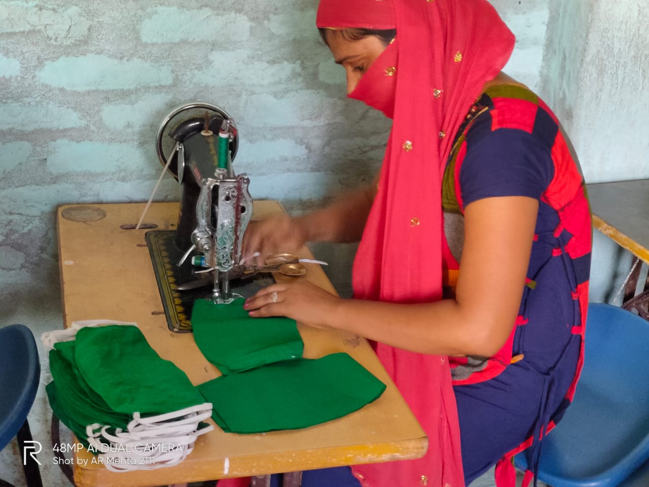 AROH enabled SHGs to make, sell and earn by making masks during Covid