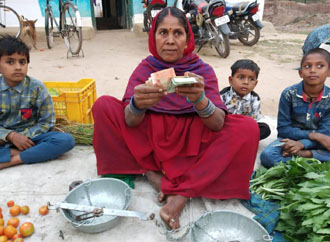 Women Empowerment Enhancing income through Nutrional Gardening by women